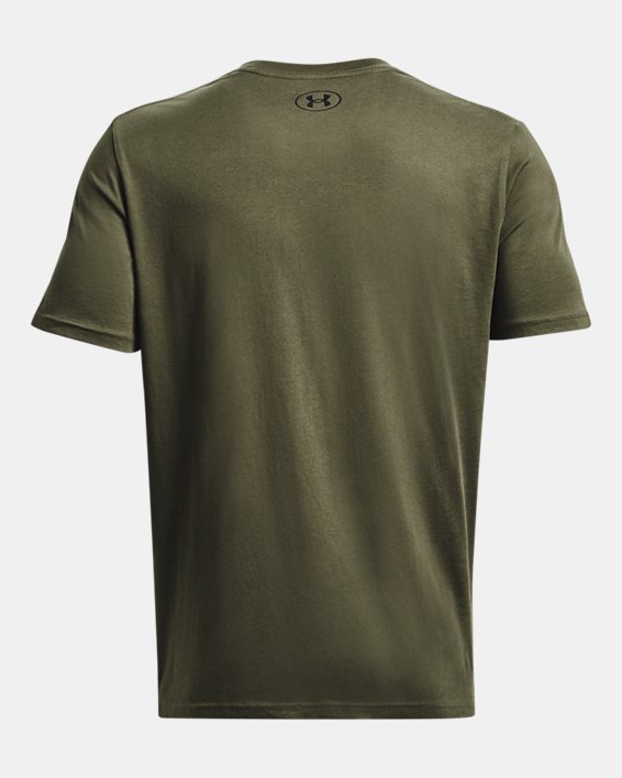 Men's UA Left Chest Lockup T-Shirt in Green image number 5